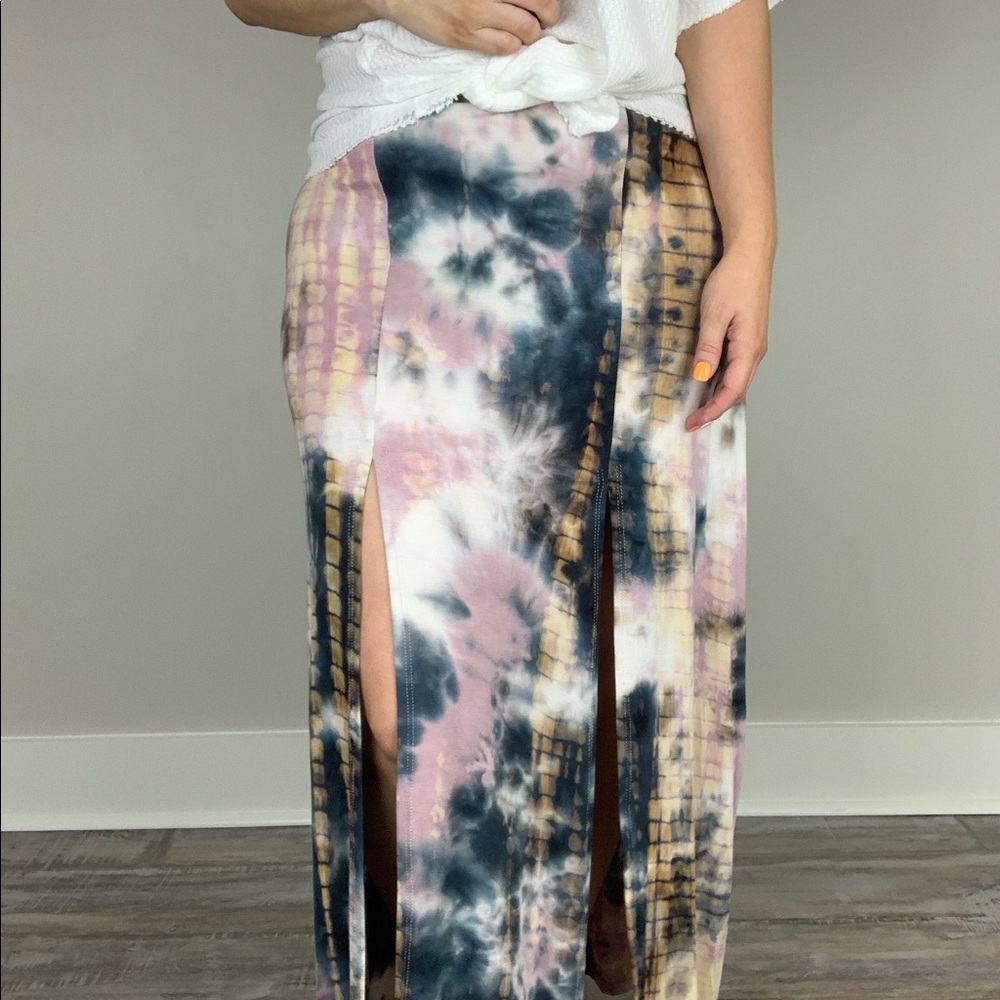 Gypsy Wanderer Tie Dye Maxi Skirt S Boho Hippie - Picture 8 of 8